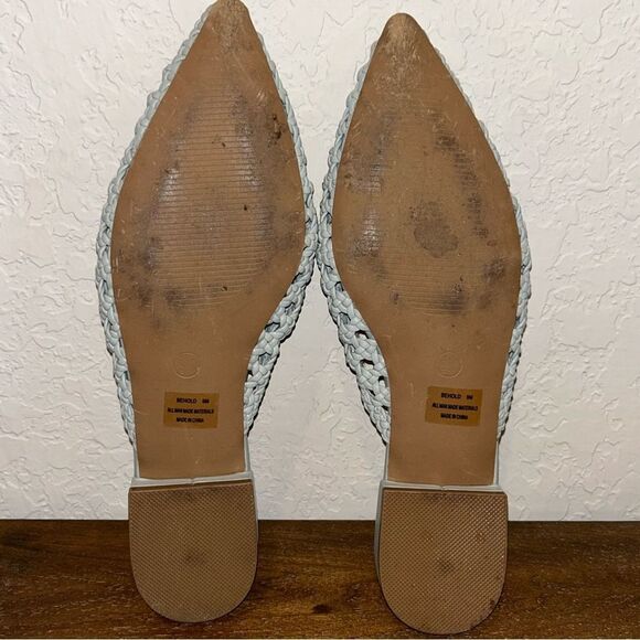 Sincerely Jules Behold Woven Slip On Mule Slide Shoes - Picture 8 of 8